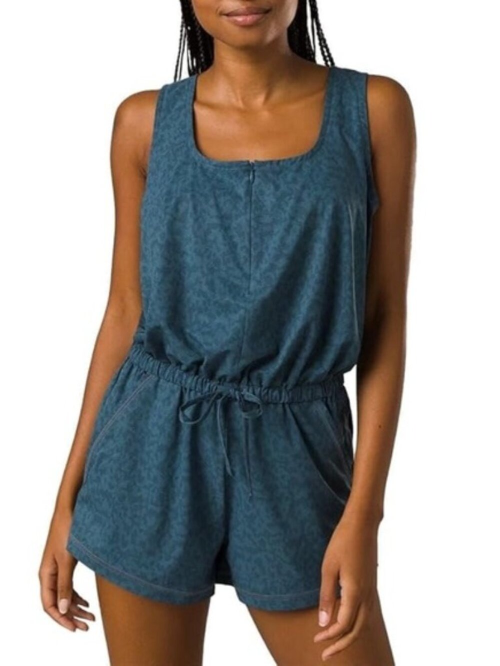 PrAna Railay cheetah leopard print shorts romper coverup tank